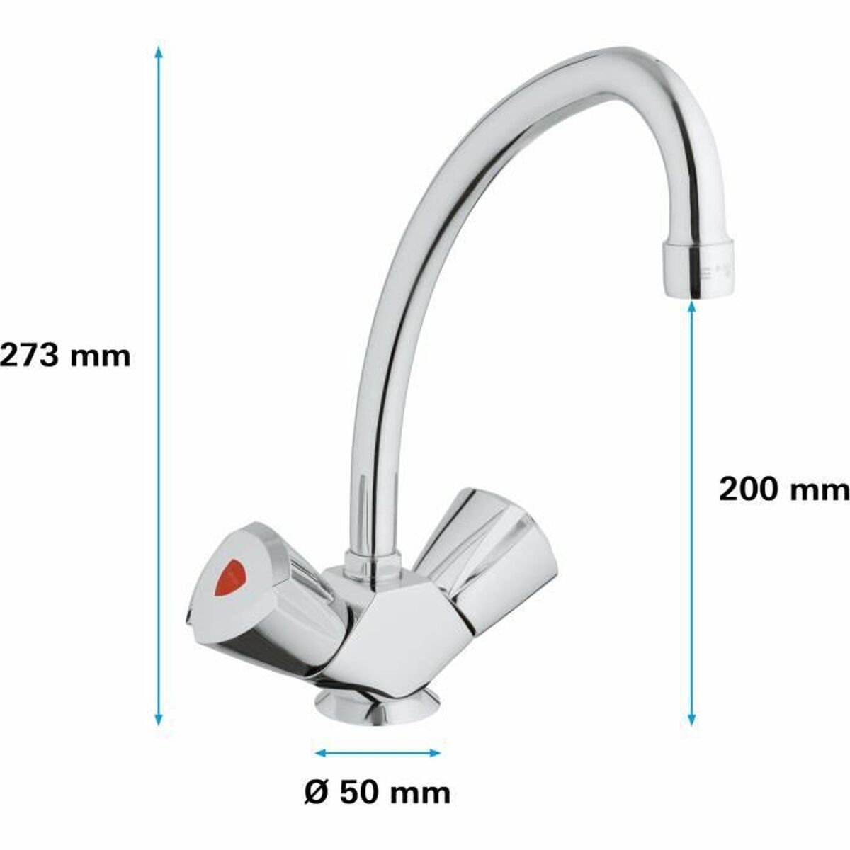 Kraan met 2 knoppen Grohe 31072000